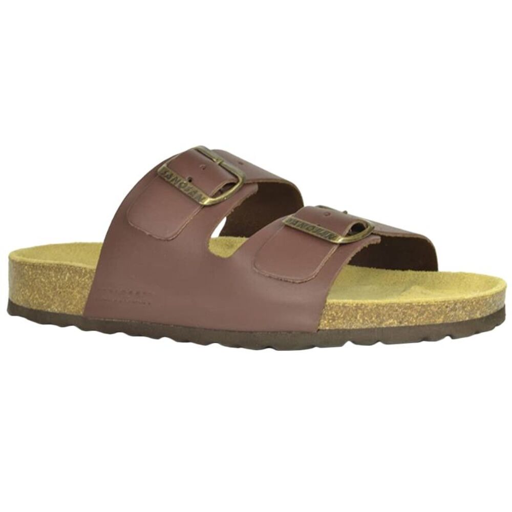 Sanosan Womens/Ladies Aston Leather Sandals / Dark Brown